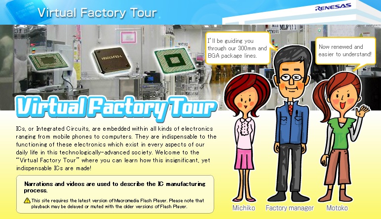 renesas virtual factory tour